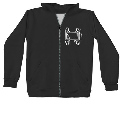 Kids' Zip-through Hoodie - Murder drones Uzi  - Mfest