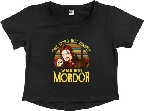 Women's Cropped Premium T-Shirt - Boromir - Mfest