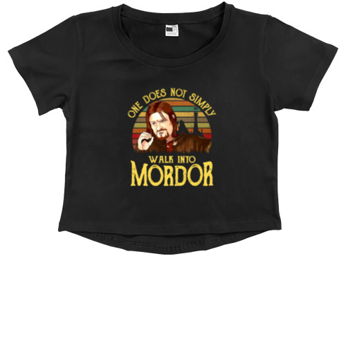 Kids' Premium Cropped T-Shirt - Boromir - Mfest