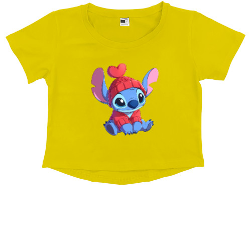 Kids' Premium Cropped T-Shirt - Cutie Stitch - Mfest