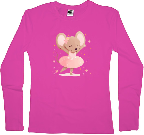 Women's Longsleeve Shirt - Ballerina mouse - Mfest