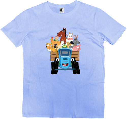 Kids' Premium T-Shirt - Blue tractor 4 - Mfest