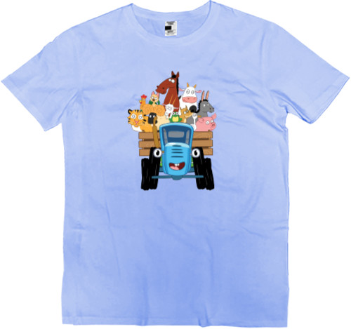 Men’s Premium T-Shirt - Blue tractor 4 - Mfest