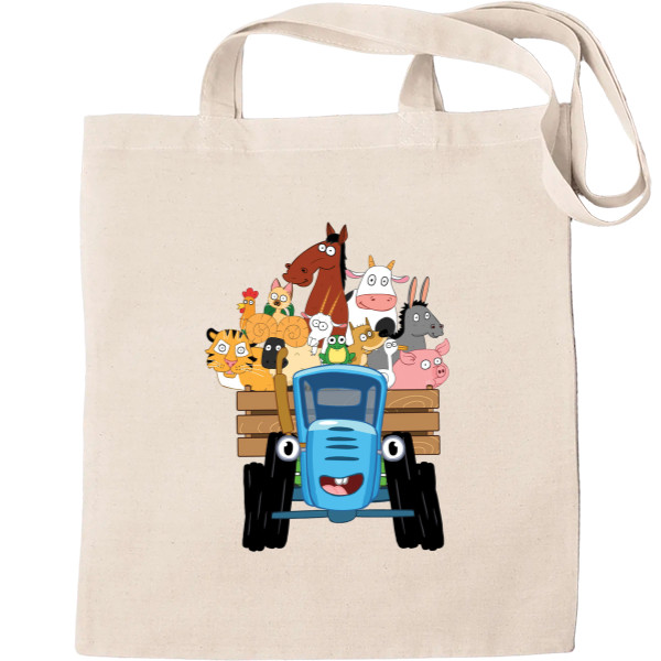 Tote Bag - Blue tractor 4 - Mfest