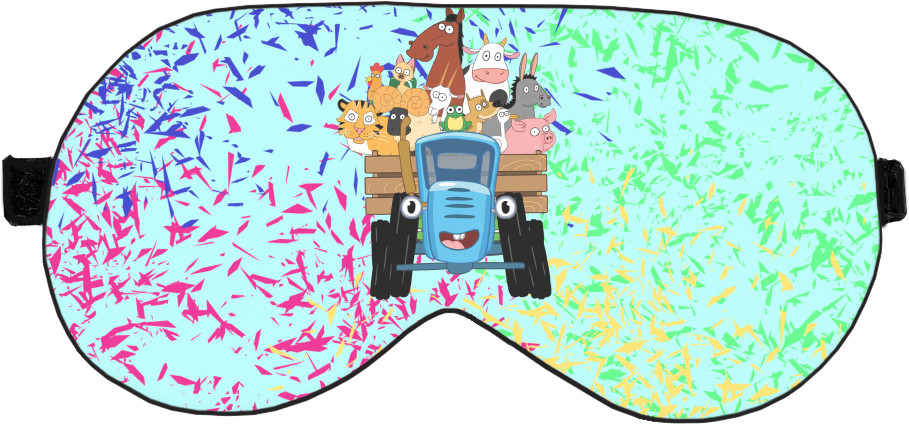 Sleep Mask 3D - Blue tractor 4 - Mfest