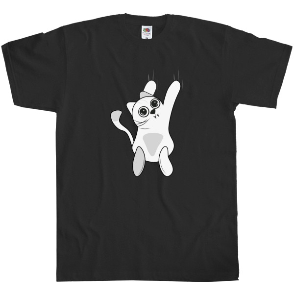 Men's T-Shirt Fruit of the loom - Scratchy Cat - Mfest