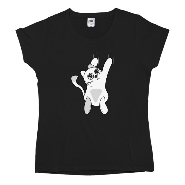 Women's T-shirt Fruit of the loom - Scratchy Cat - Mfest