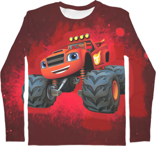 Kids' Longsleeve Shirt 3D - Blaze - Mfest