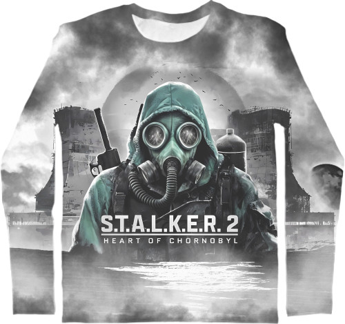 Men's Longsleeve Shirt 3D - Stalker 2 heart of Chornobyl - Mfest