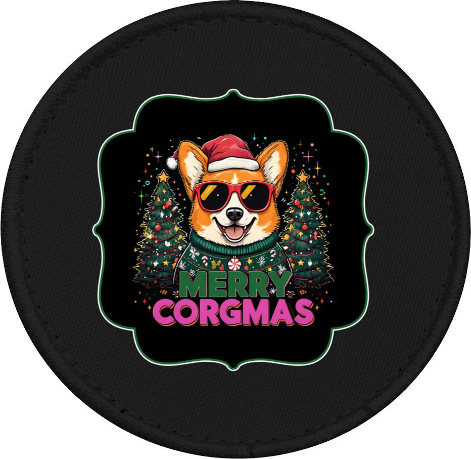 Chevron - New Year's Corgi Dog - Mfest