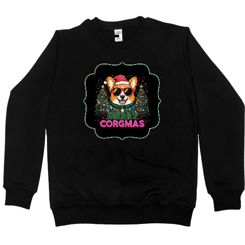 Kids' Premium Sweatshirt - New Year's Corgi Dog - Mfest