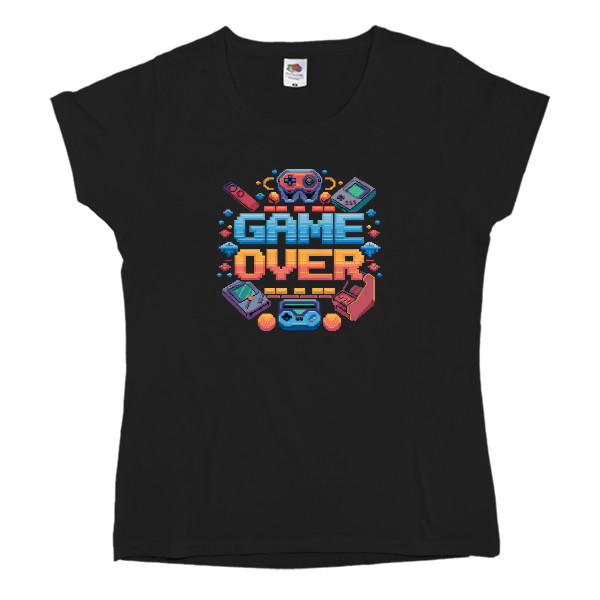 Women's T-shirt Fruit of the loom - Game Over - Mfest