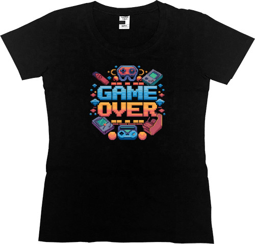 Women's Premium T-Shirt - Game Over - Mfest