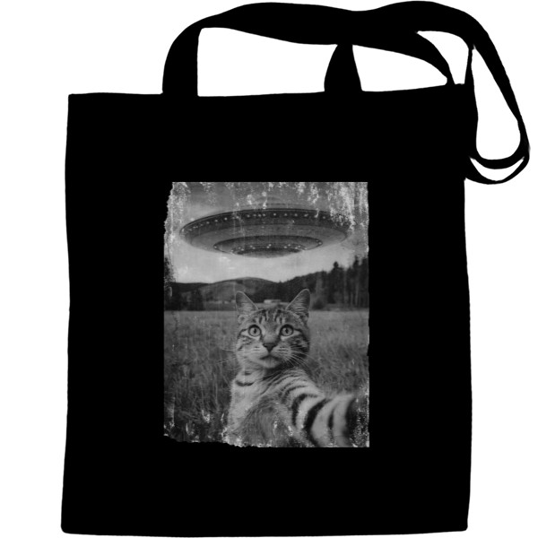 Tote Bag - Cat & UFO - Mfest