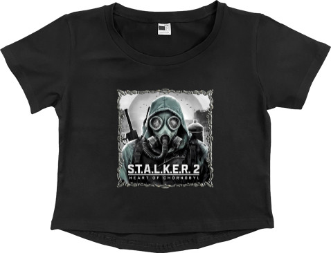 Women's Cropped Premium T-Shirt - S.T.A.L.K.E.R. 2: Heart of Chornobyl - Mfest