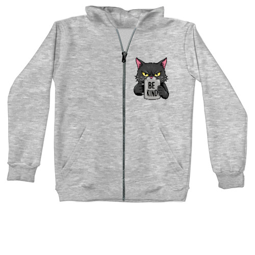 Kids' Zip-through Hoodie - Be Kind - Mfest