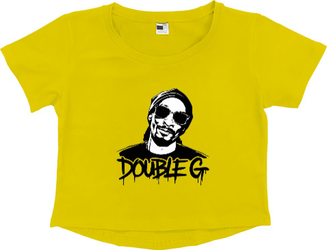 Women's Cropped Premium T-Shirt - Snoop DoGG Double GG - Mfest