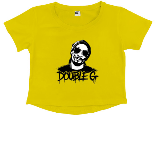 Kids' Premium Cropped T-Shirt - Snoop DoGG Double GG - Mfest