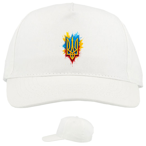 Baseball Caps - 5 panel - Герб України з плямами фарби - Mfest