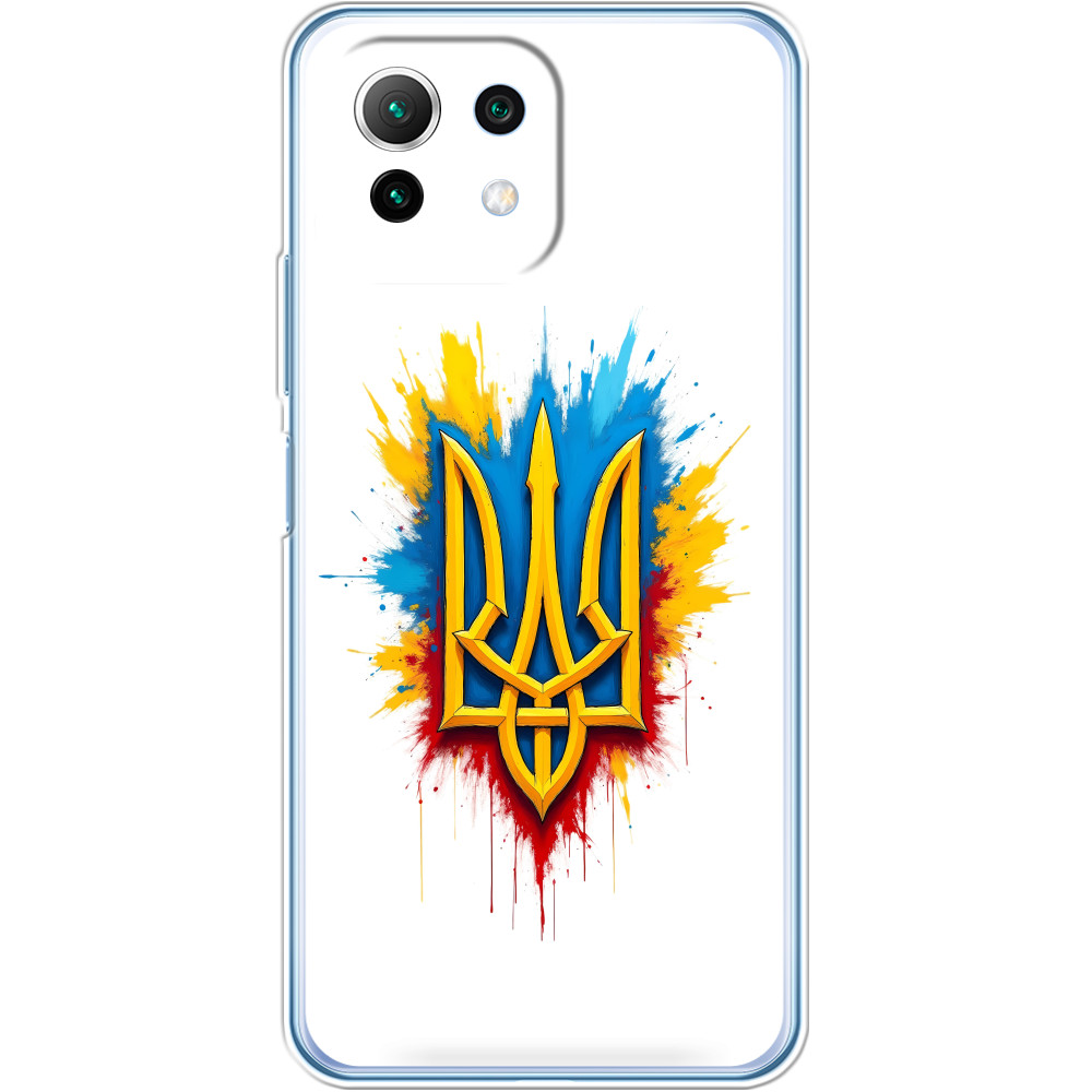 Чехол Xiaomi - Герб Украины с пятнами краски - Mfest