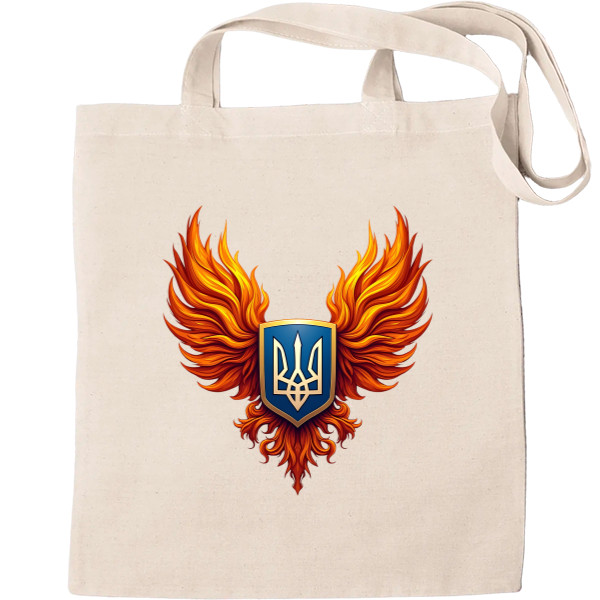 Tote Bag - Герб України з вогняними крилами - Mfest