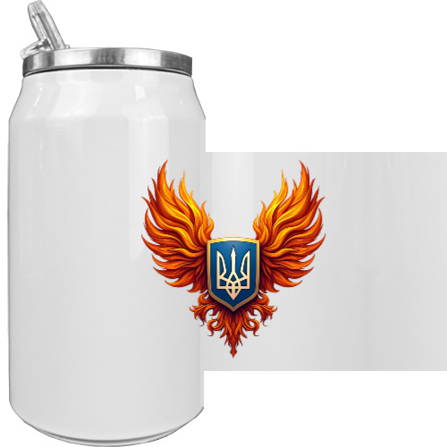 Aluminum Can - Герб України з вогняними крилами - Mfest