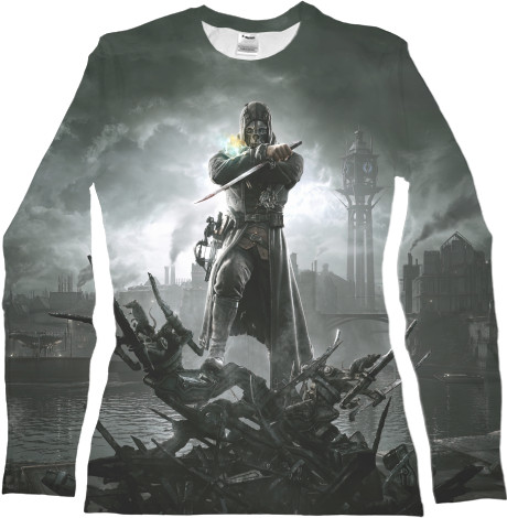 Women's Longsleeve Shirt 3D - Dishonored 9 - Mfest