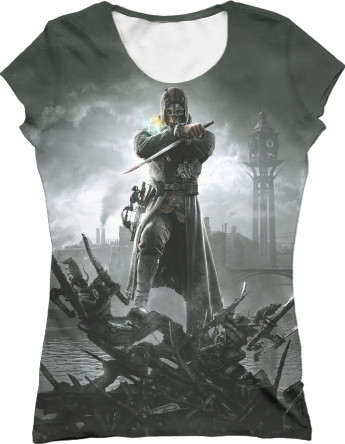 Women's T-Shirt 3D - Dishonored 9 - Mfest