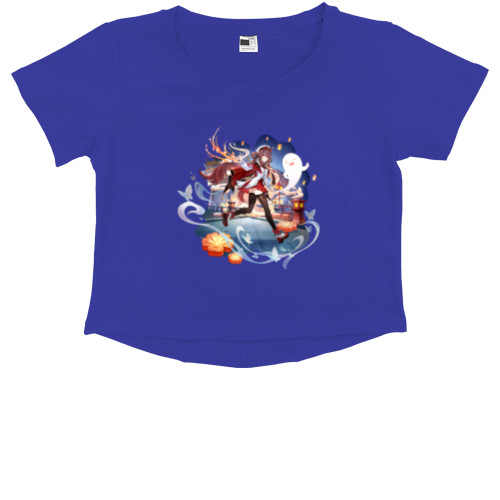 Kids' Premium Cropped T-Shirt - Hu Tao is New Year's Eve - Mfest