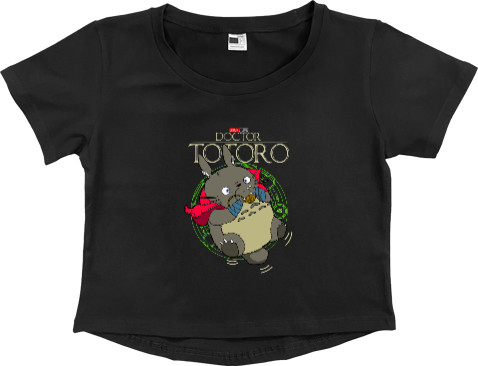 Women's Cropped Premium T-Shirt - Doctor Totoro - Mfest