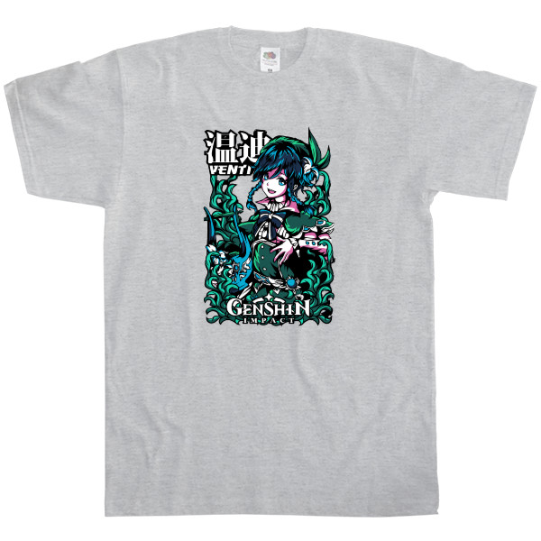 Kids' T-Shirt Fruit of the loom - Venti in Genshin Impact - Mfest