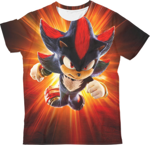 Man's T-shirt 3D - Shadow Sonic the Hedgehog 3 - Mfest