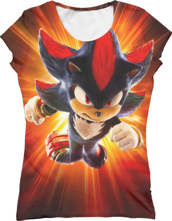 Women's T-Shirt 3D - Shadow Sonic the Hedgehog 3 - Mfest