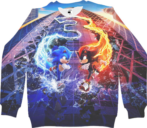 Sonic - Sweatshirt 3D Children's - Sonic the Hedgehog 3 - Mfest