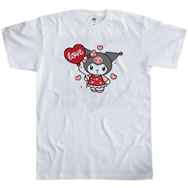 Men's T-Shirt Fruit of the loom -  Kuromi love - Mfest