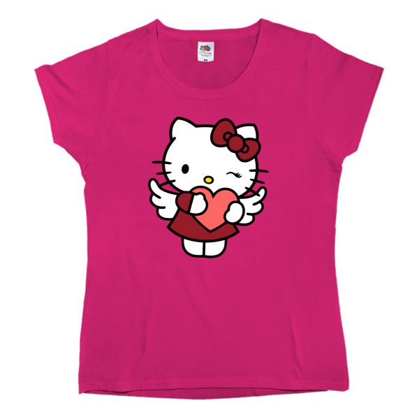 Women's T-shirt Fruit of the loom - Kitty angel - Mfest