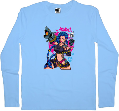 Men's Longsleeve Shirt - Jinx in League of Legends - Mfest