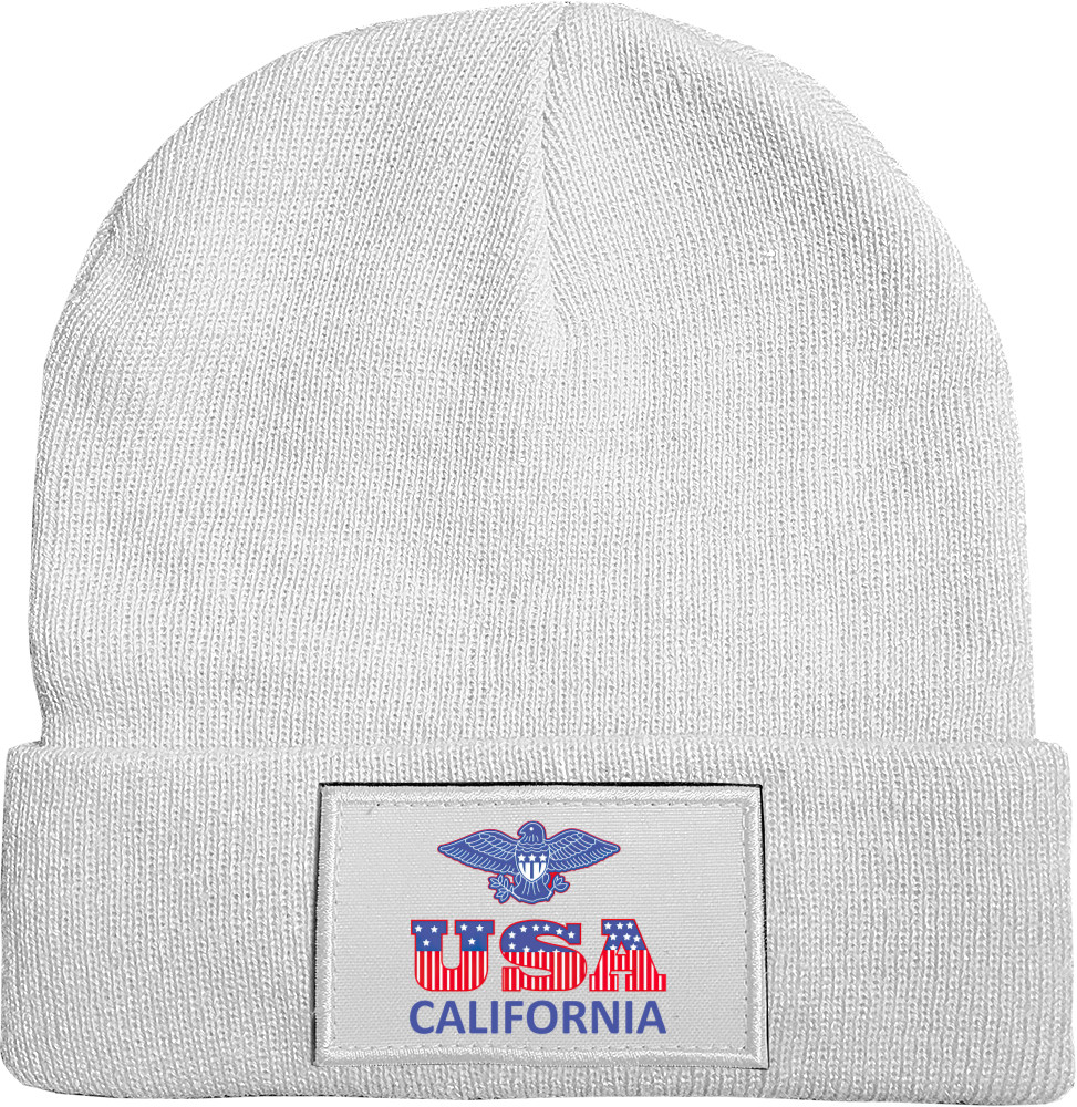 Hat with Patch - USA California Bl - Mfest