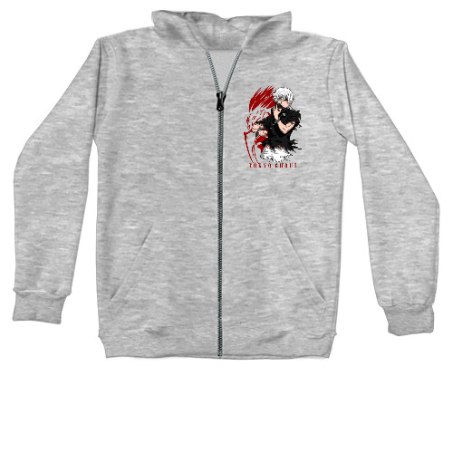 Unisex Zip-through Hoodie - Tokyo Ghoul 18 - Mfest