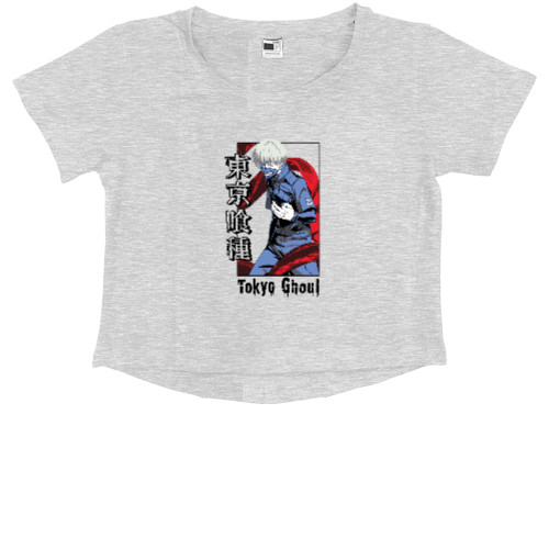 Kids' Premium Cropped T-Shirt - Ken Kaneki - Mfest