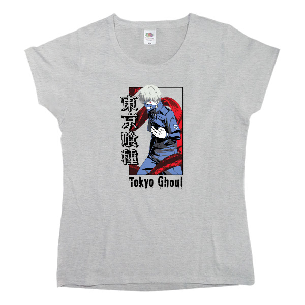 Women's T-shirt Fruit of the loom - Ken Kaneki - Mfest