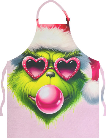 Light Apron - Fashionable Grinch - Mfest