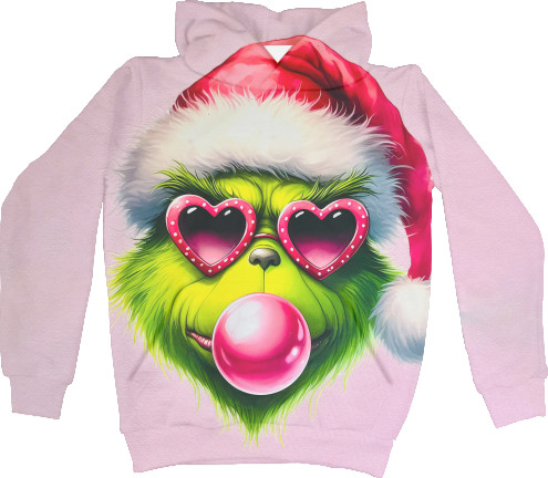 Kids' Hoodie 3D - Fashionable Grinch - Mfest