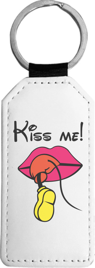 Love is - Keychain rectangular - Kiss me Mickey - Mfest