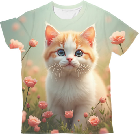 Man's T-shirt 3D - Миле кошеня - Mfest