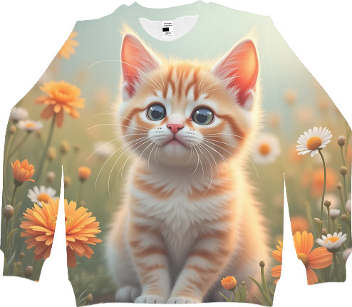 Women's Sweatshirt 3D - Миле руде кошеня - Mfest