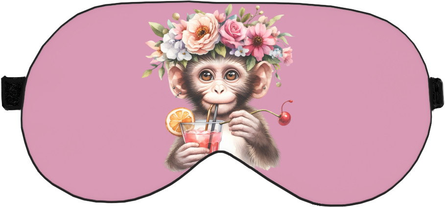 Monkey with a cocktail