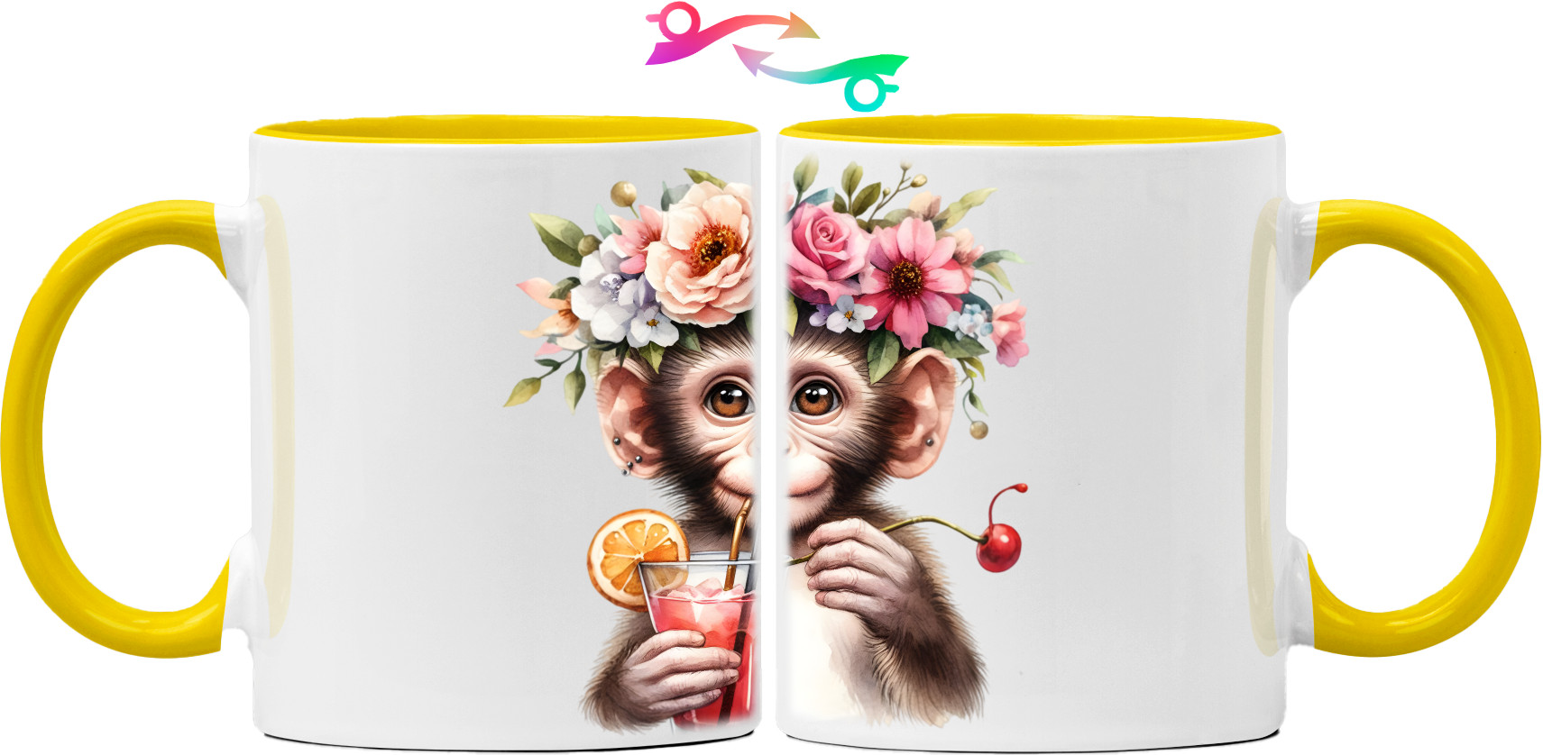 Monkey with a cocktail