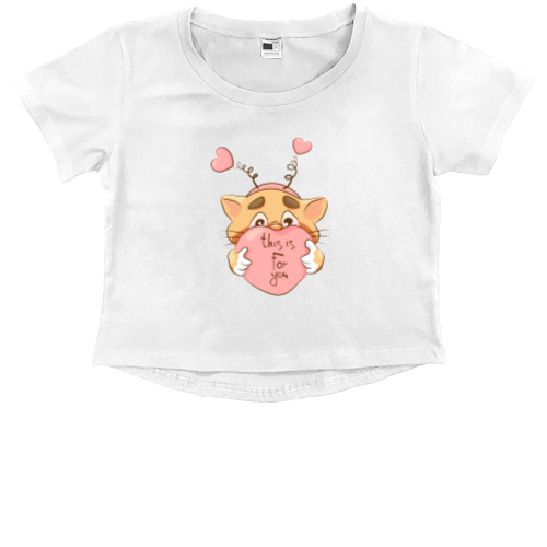 Kids' Premium Cropped T-Shirt - This is for you - Mfest