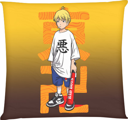 Square Throw Pillow - Chifuyu Matsuno - Mfest